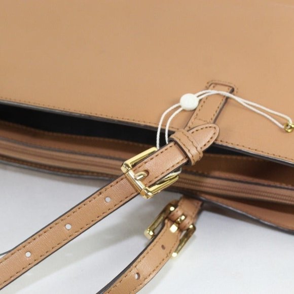 TORY BURCH York Saffiano Leather Tote Bag Brown main image 5